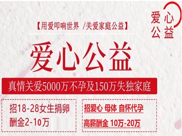 深圳市捐卵助孕生子 爱心志愿者招募